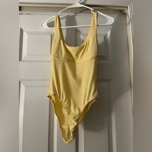 Yellow Pastel colored Princess Polly Body Suit